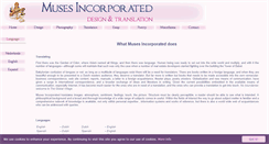 Desktop Screenshot of muses-incorporated.com